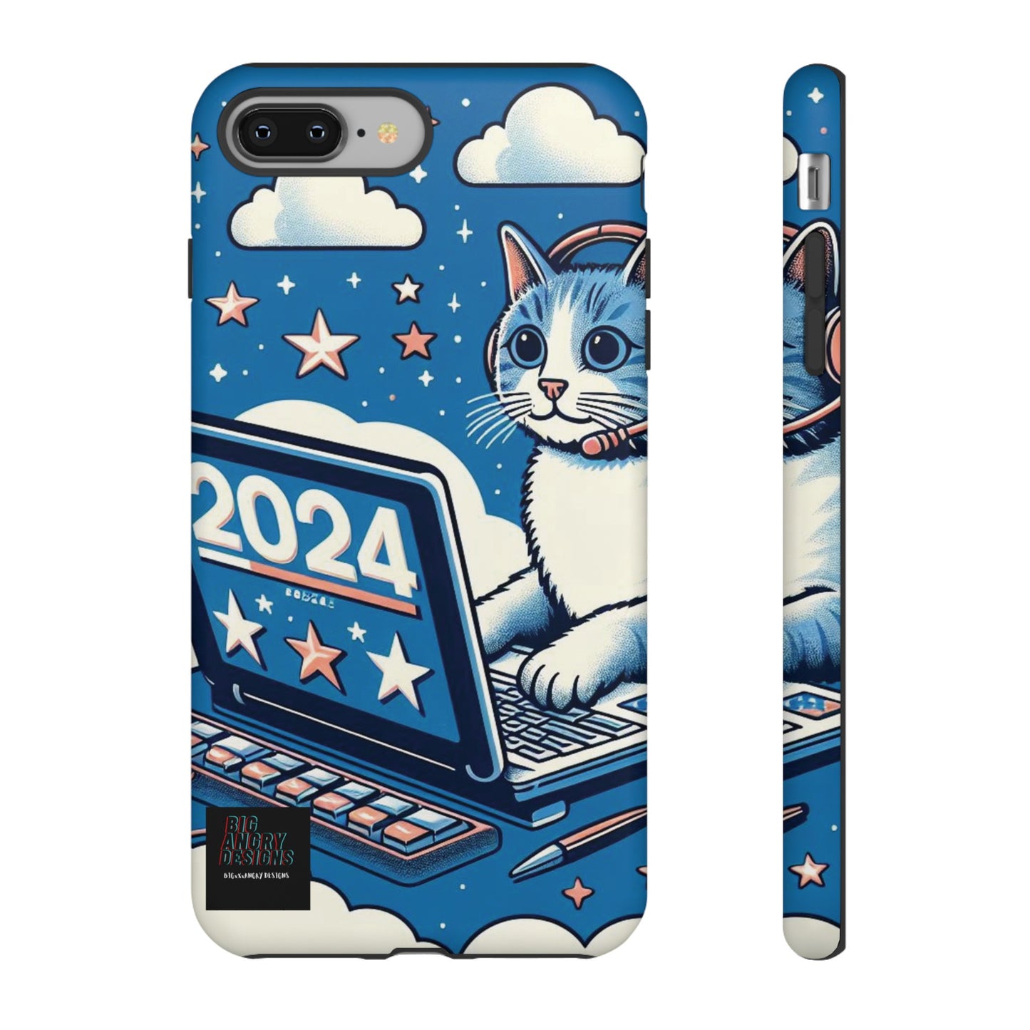 BIGxXxANGRY DESIGNS "2024  Kitty" Protective Phone Case