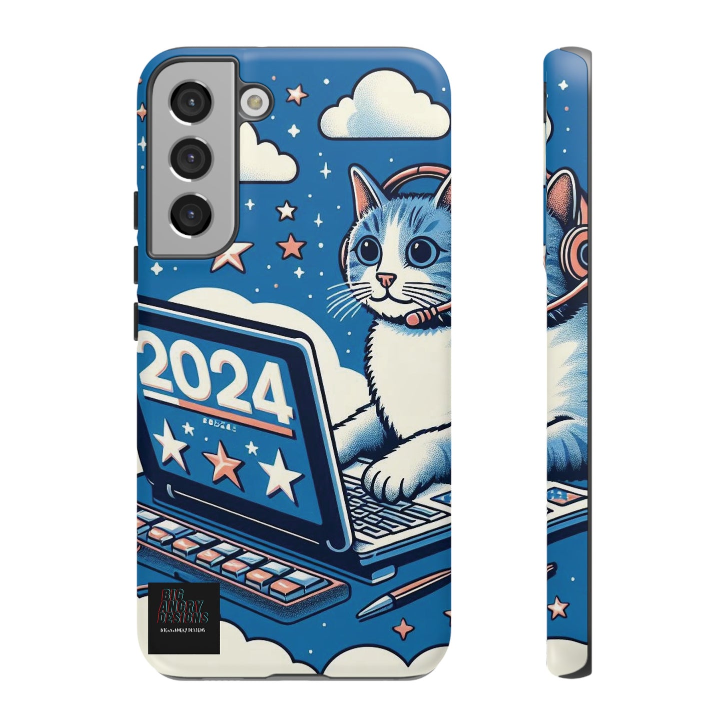 BIGxXxANGRY DESIGNS "2024  Kitty" Protective Phone Case