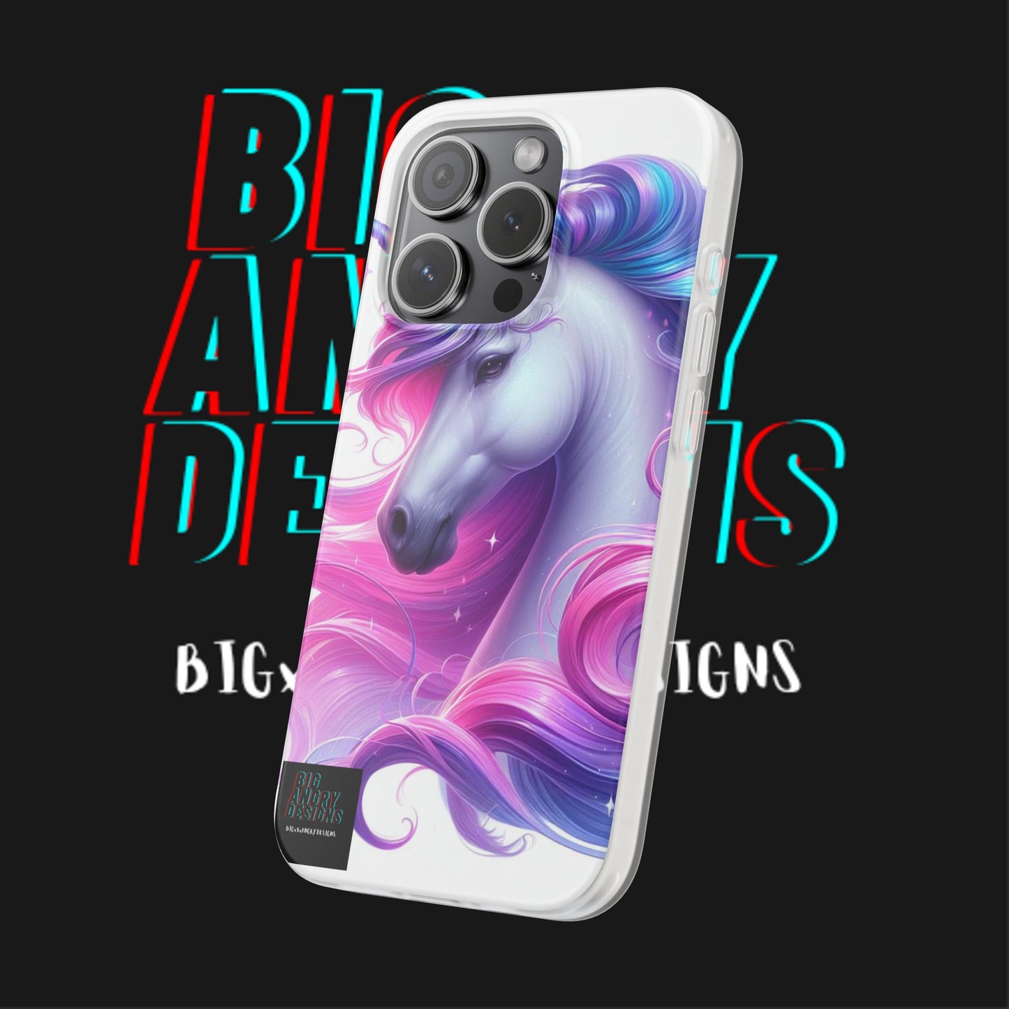 BIGxXxANGRY DESIGNS "AURA LOVE" Flex Case