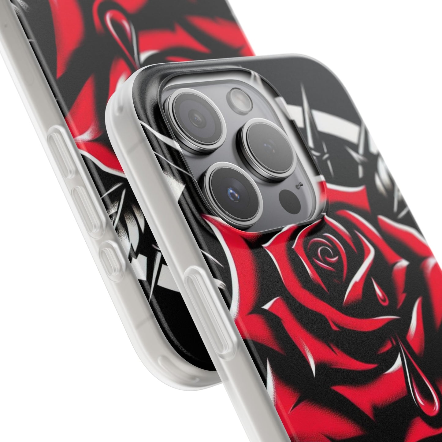 BIGxXxANGRY DESIGNS "Blood Rose" Flex Case