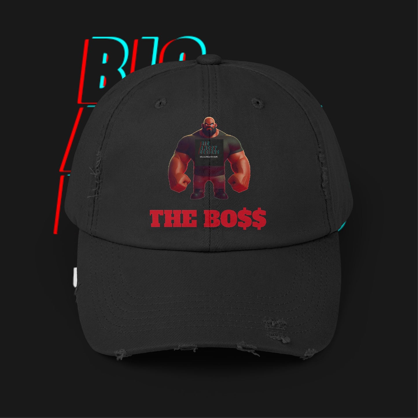 BIGxXxANGRY DESIGNS "THE BO$$" LOGO HAT