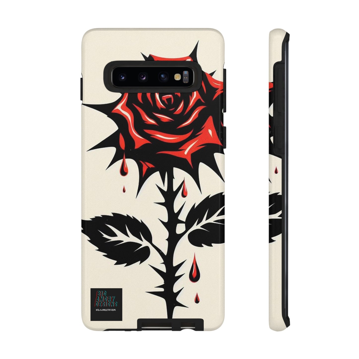 BIGxXxANGRY DESIGNS "KISSED ROSE" Protective Phone Case