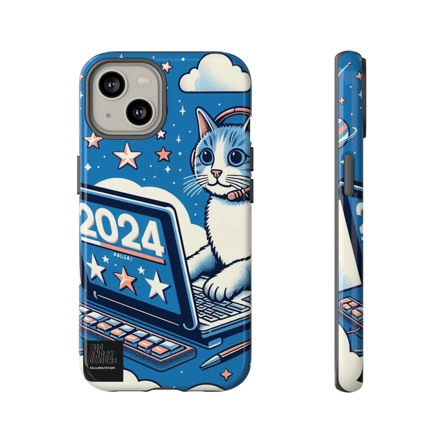 BIGxXxANGRY DESIGNS "2024  Kitty" Protective Phone Case