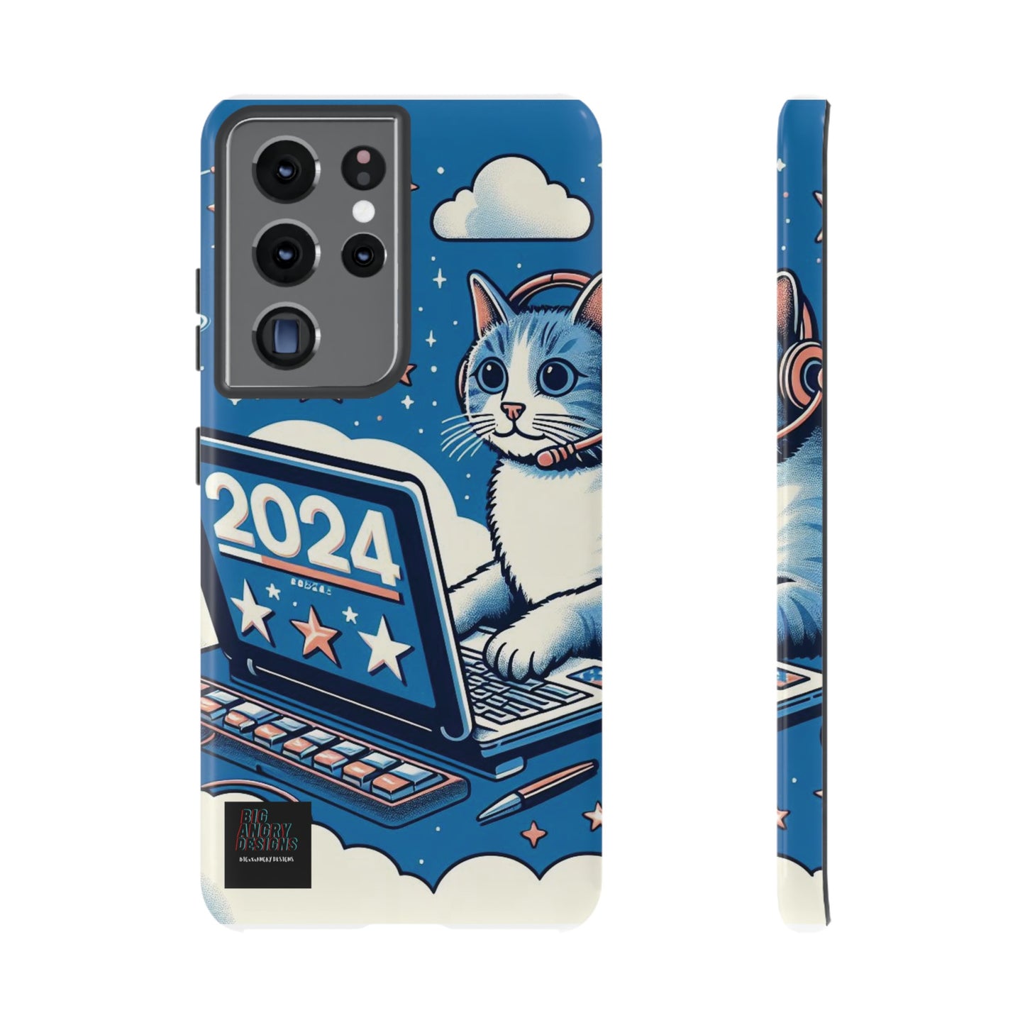 BIGxXxANGRY DESIGNS "2024  Kitty" Protective Phone Case