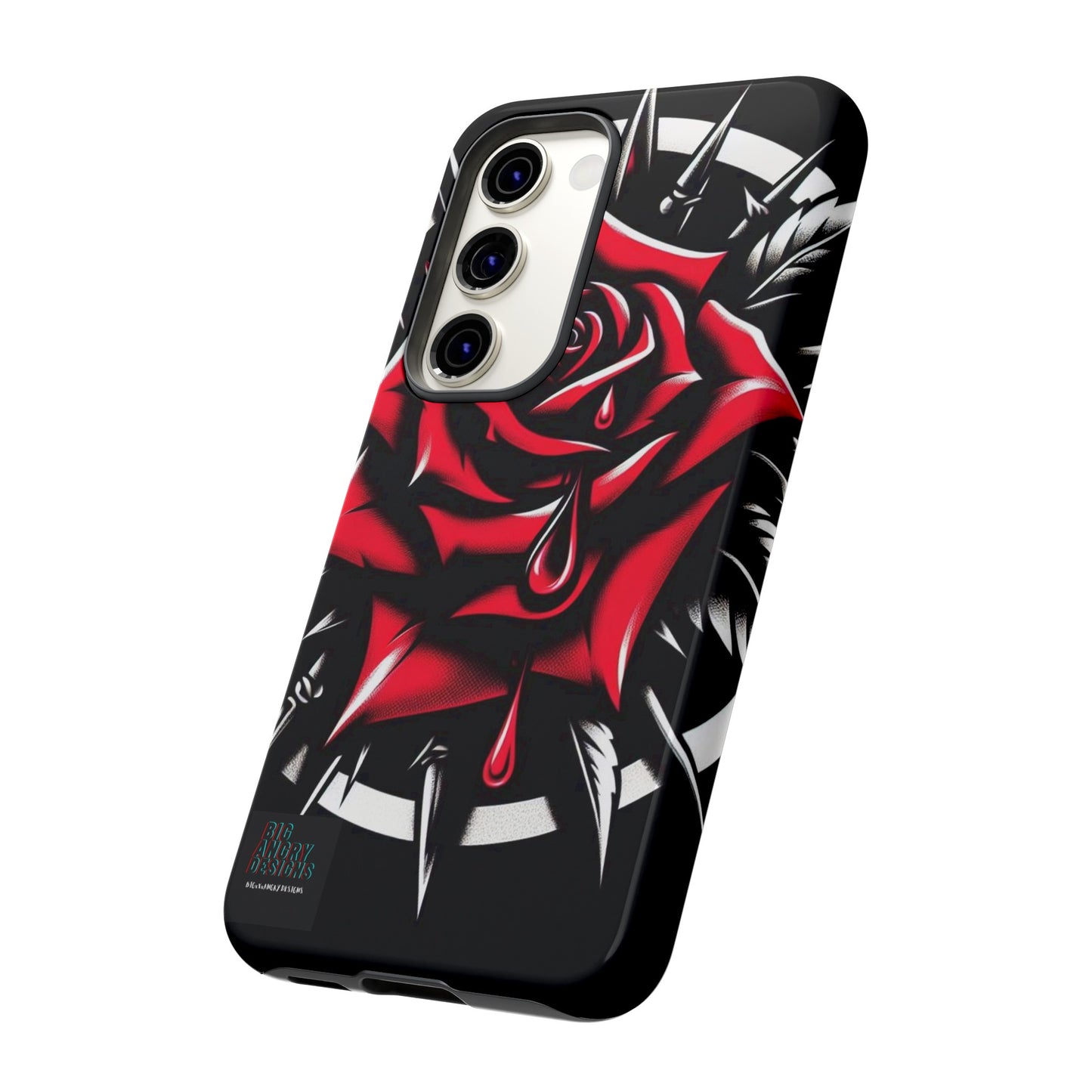 BIGxXxANGRY DESIGNS "Blood Rose" Protective Phone Case