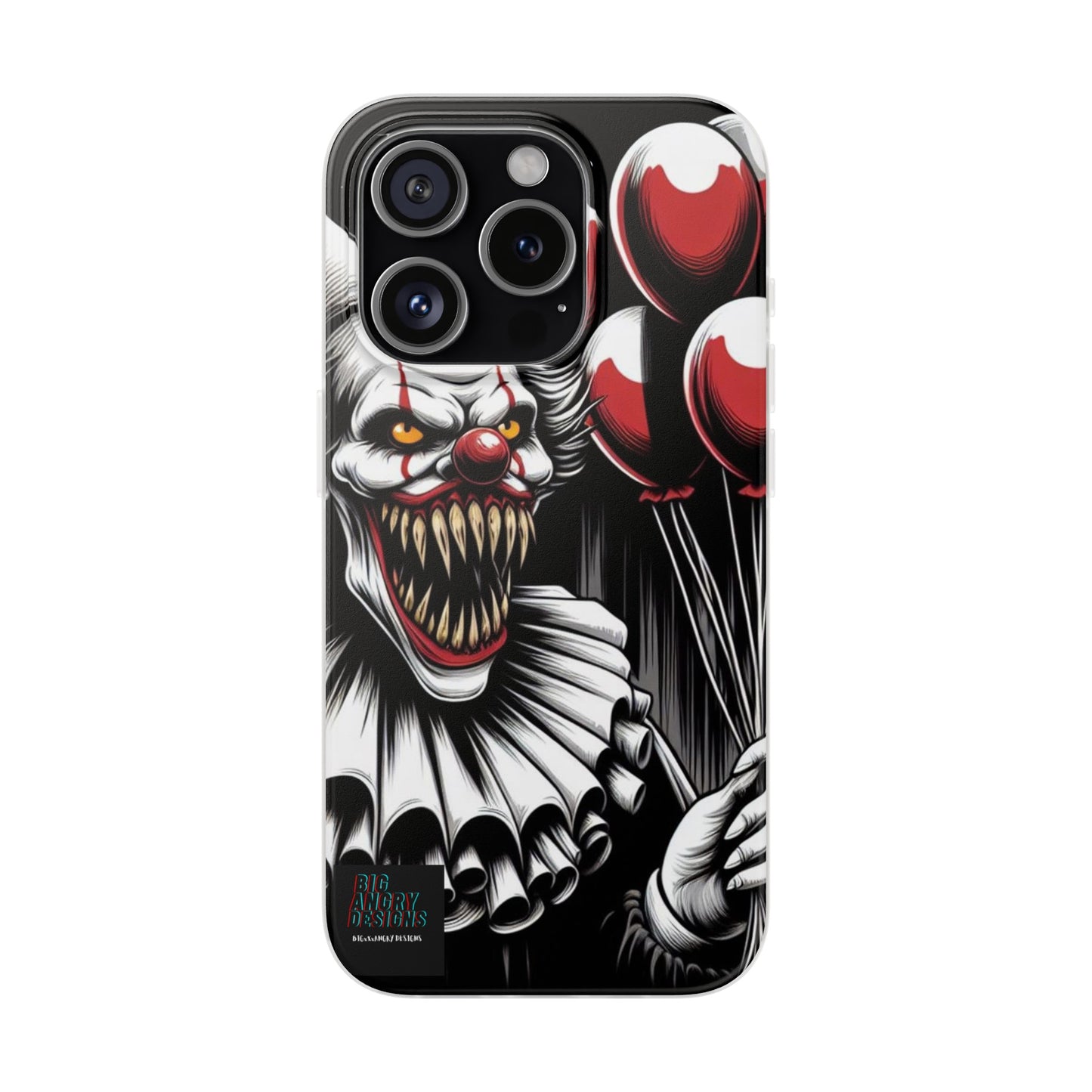 BIGxXxANGRY DESIGNS "BUBBLES THE CLOWN" Flex Case