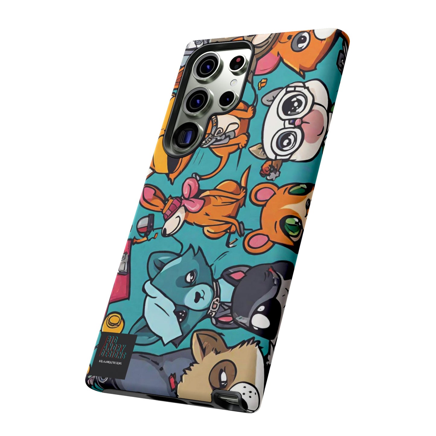 BIGxXxANGRY DESIGNS  "Paw Pals" Protective Phone Case