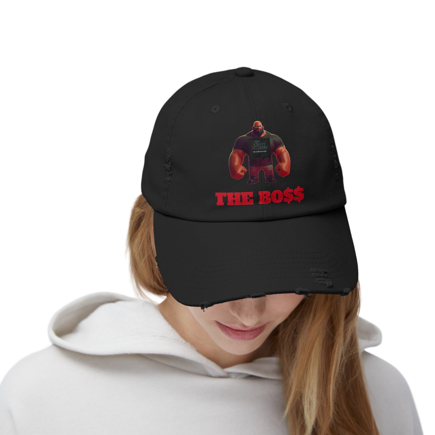 BIGxXxANGRY DESIGNS "THE BO$$" LOGO HAT