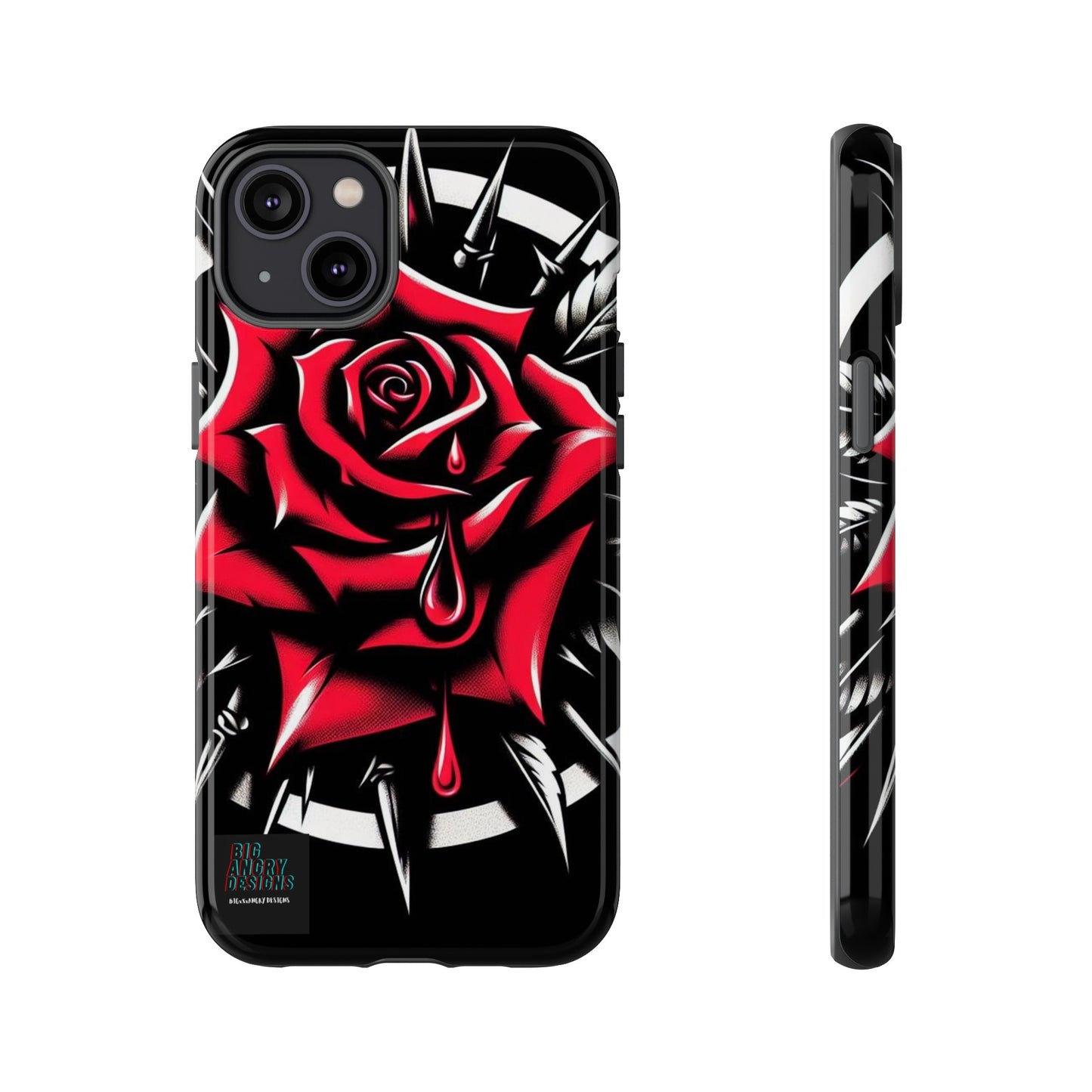 BIGxXxANGRY DESIGNS "Blood Rose" Protective Phone Case