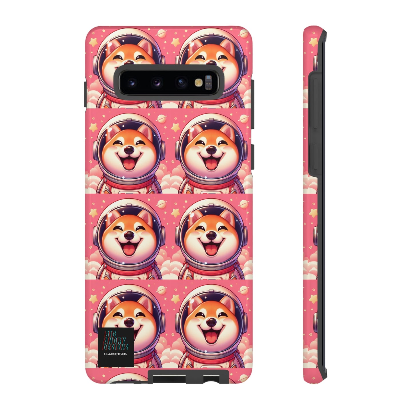 BIGxXxANGRY DESIGNS  Space Pup" Protective Phone Case