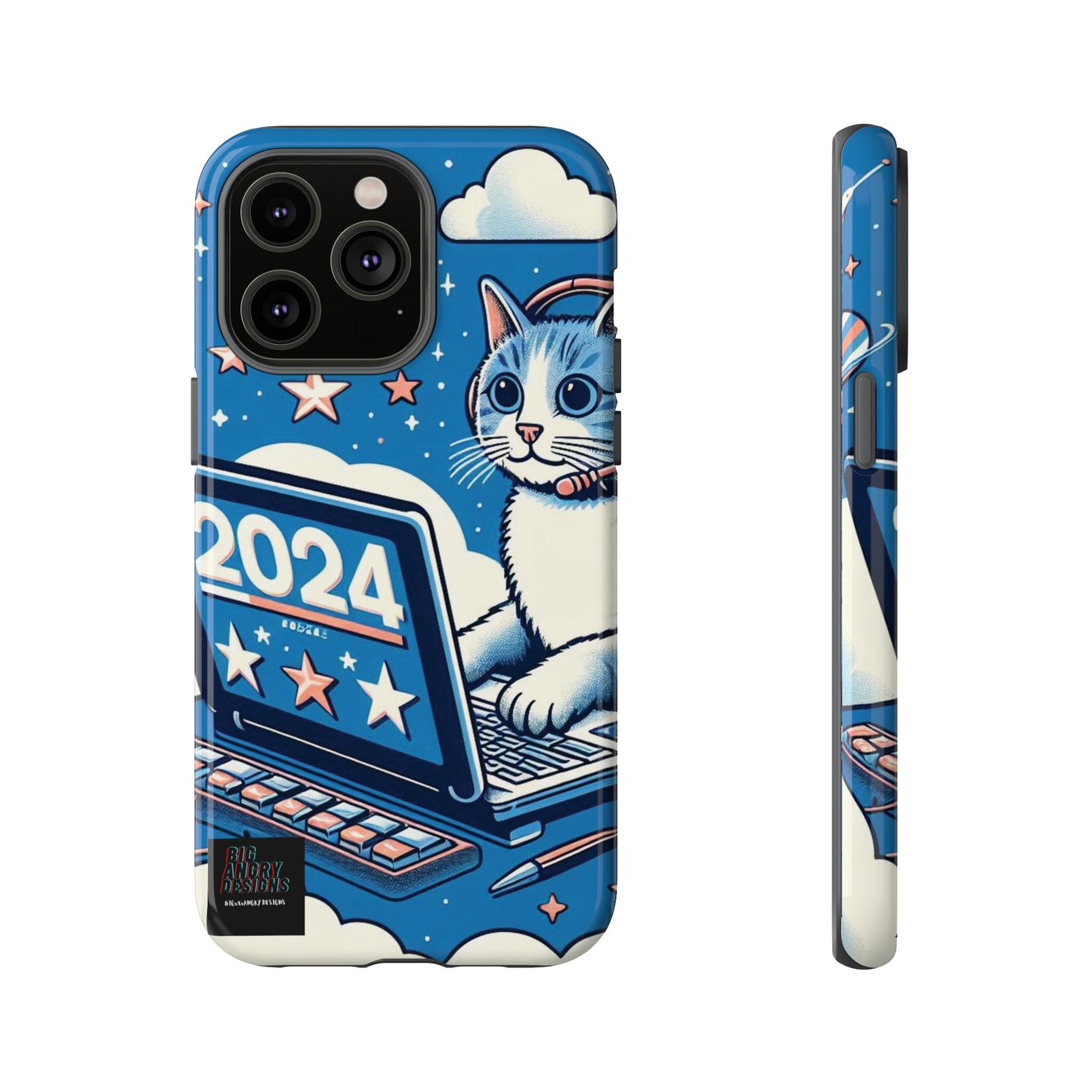 BIGxXxANGRY DESIGNS "2024  Kitty" Protective Phone Case