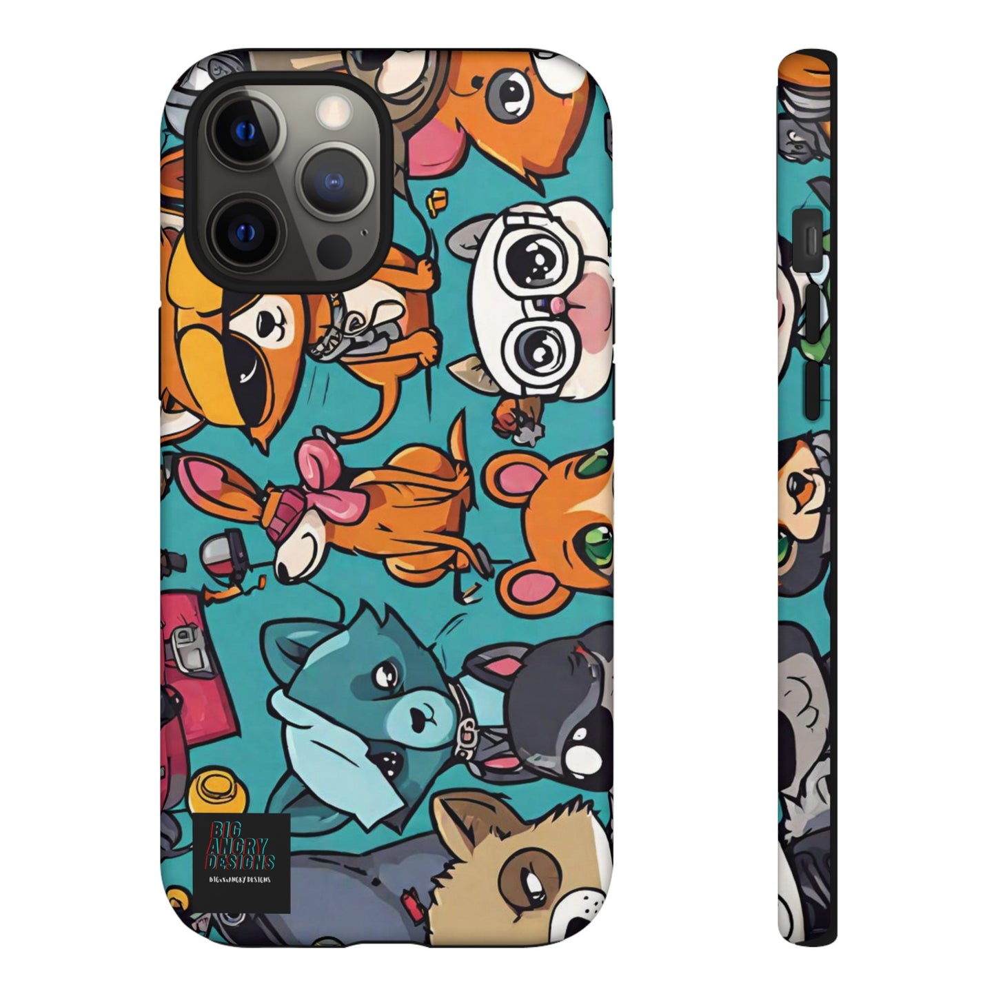 BIGxXxANGRY DESIGNS  "Paw Pals" Protective Phone Case