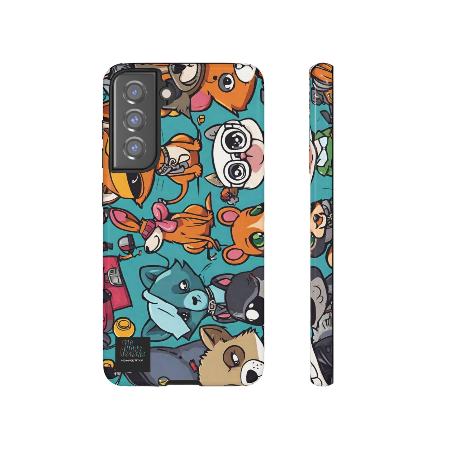 BIGxXxANGRY DESIGNS  "Paw Pals" Protective Phone Case