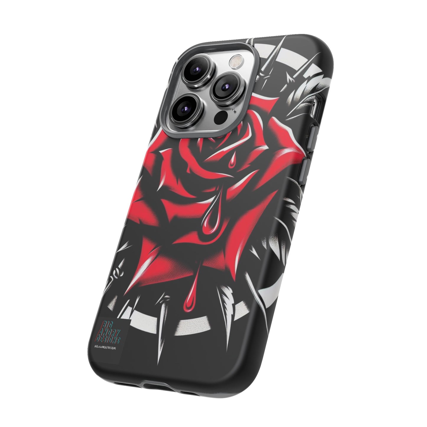 BIGxXxANGRY DESIGNS "Blood Rose" Protective Phone Case