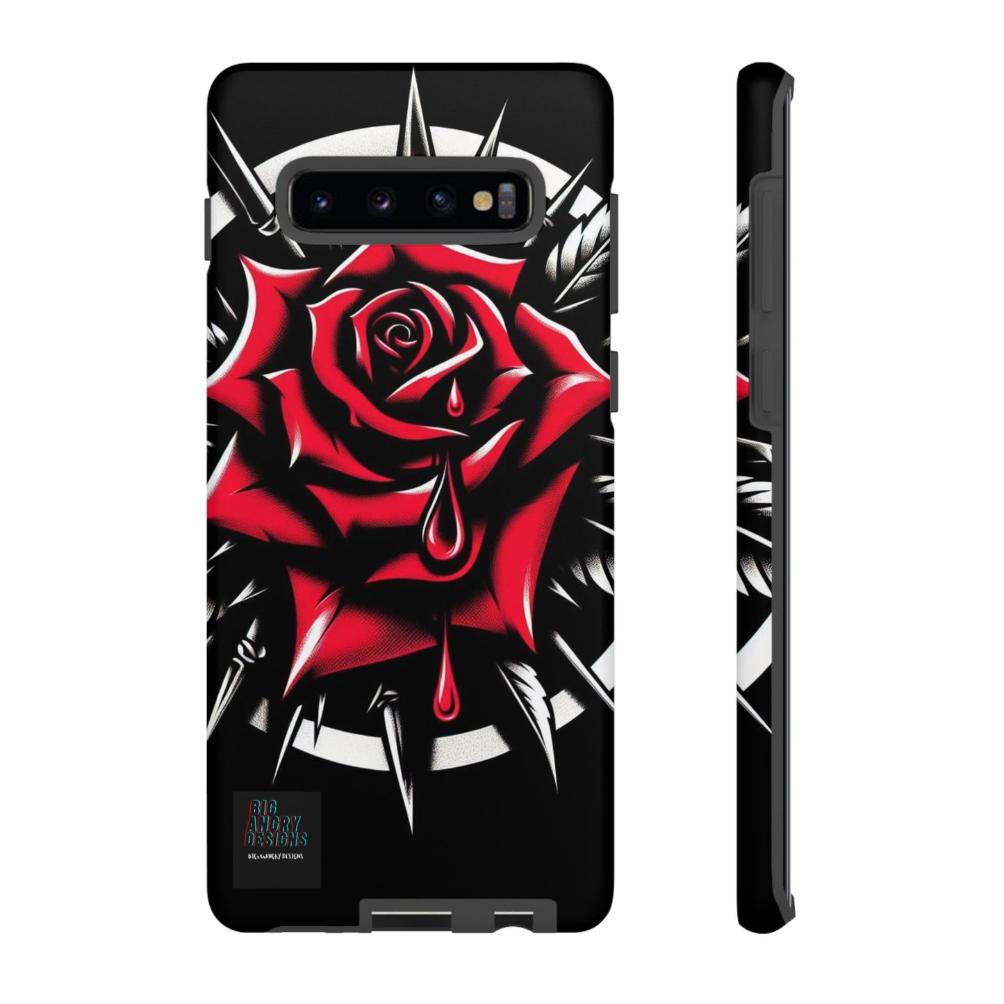 BIGxXxANGRY DESIGNS "Blood Rose" Protective Phone Case