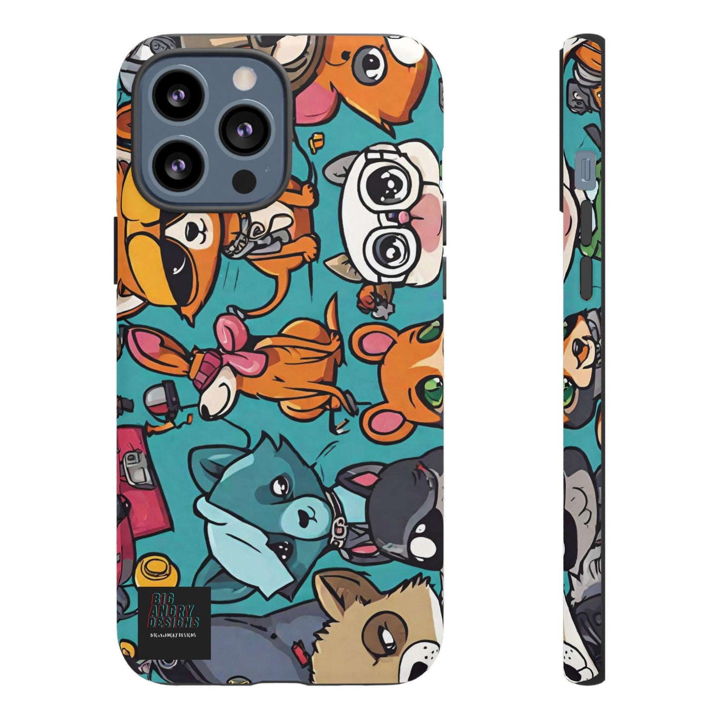 BIGxXxANGRY DESIGNS  "Paw Pals" Protective Phone Case