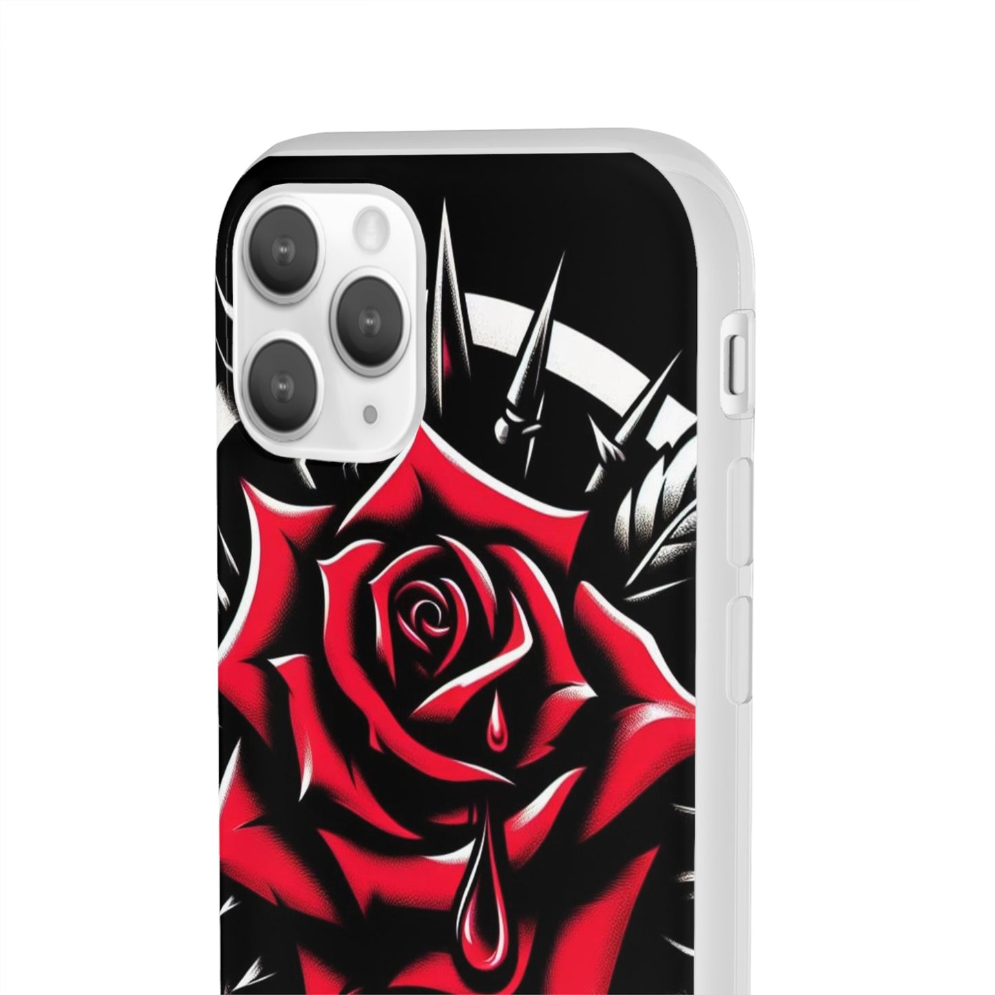 BIGxXxANGRY DESIGNS "Blood Rose" Flex Case