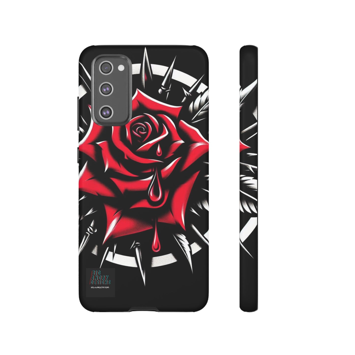 BIGxXxANGRY DESIGNS "Blood Rose" Protective Phone Case