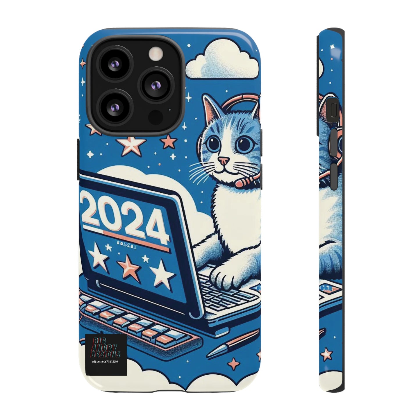 BIGxXxANGRY DESIGNS "2024  Kitty" Protective Phone Case