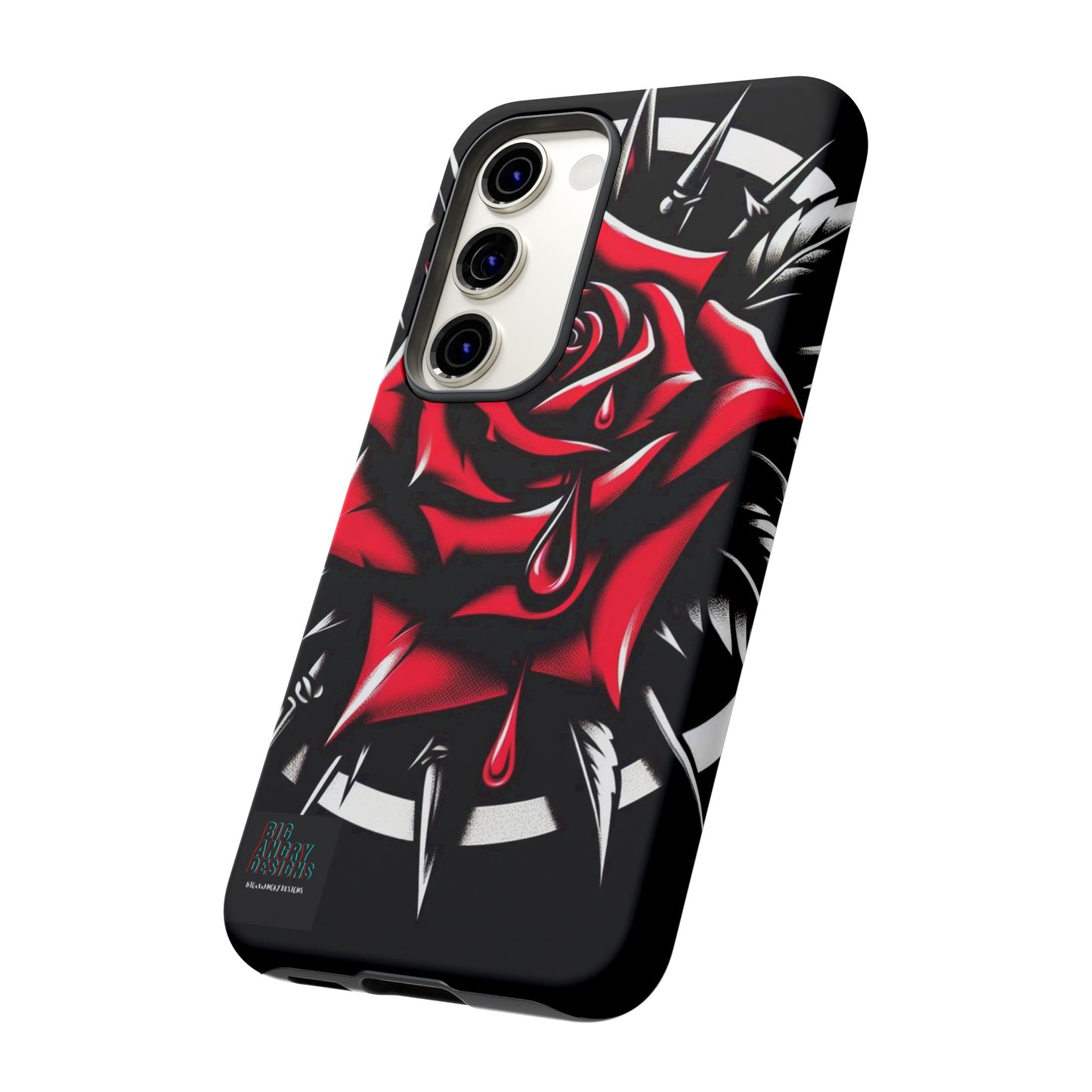 BIGxXxANGRY DESIGNS "Blood Rose" Protective Phone Case