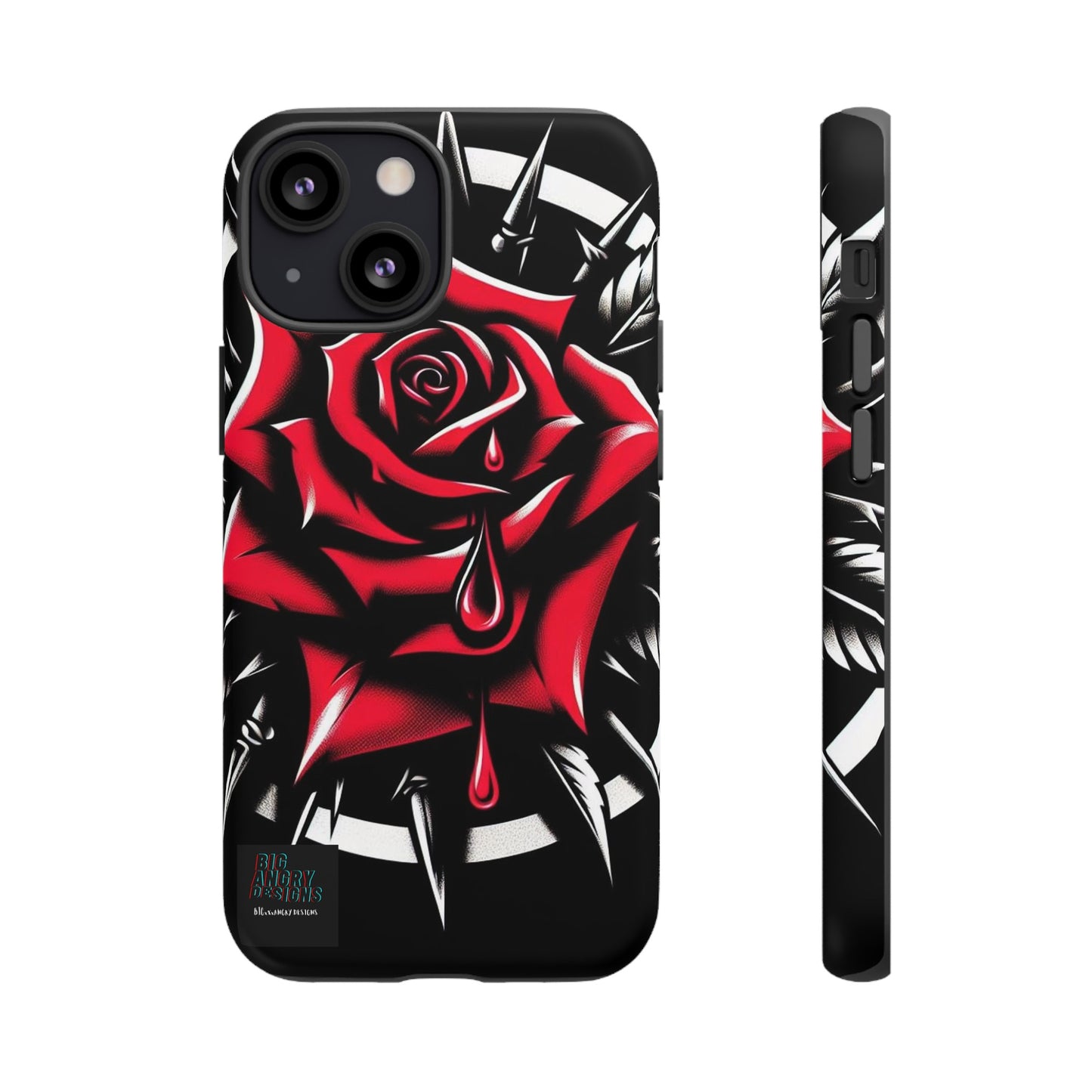 BIGxXxANGRY DESIGNS "Blood Rose" Protective Phone Case