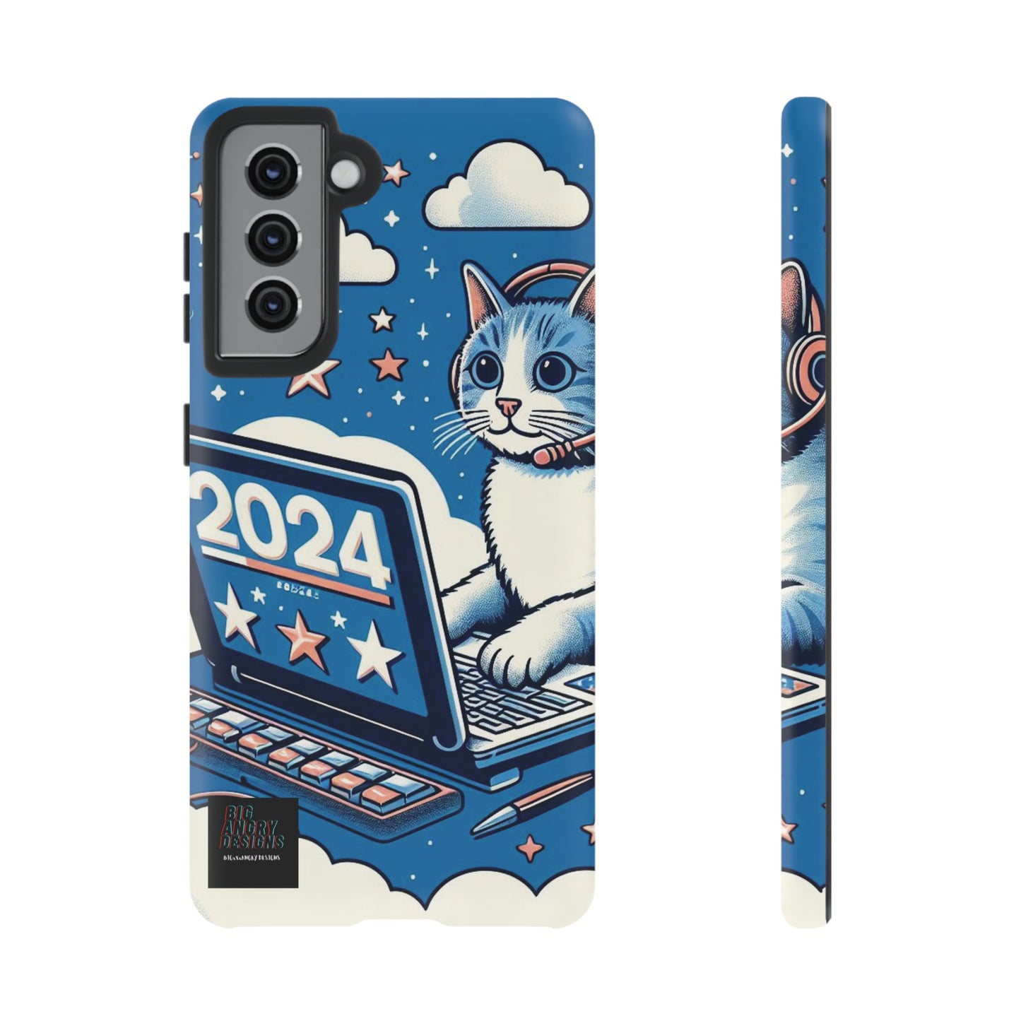 BIGxXxANGRY DESIGNS "2024  Kitty" Protective Phone Case