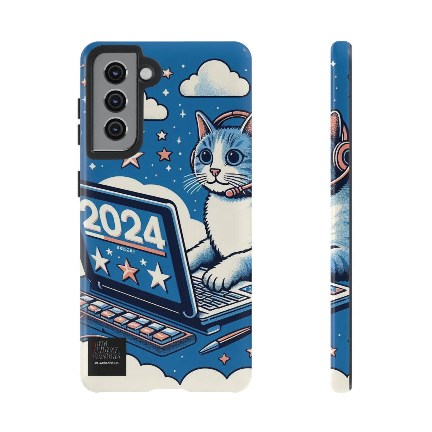 BIGxXxANGRY DESIGNS "2024  Kitty" Protective Phone Case