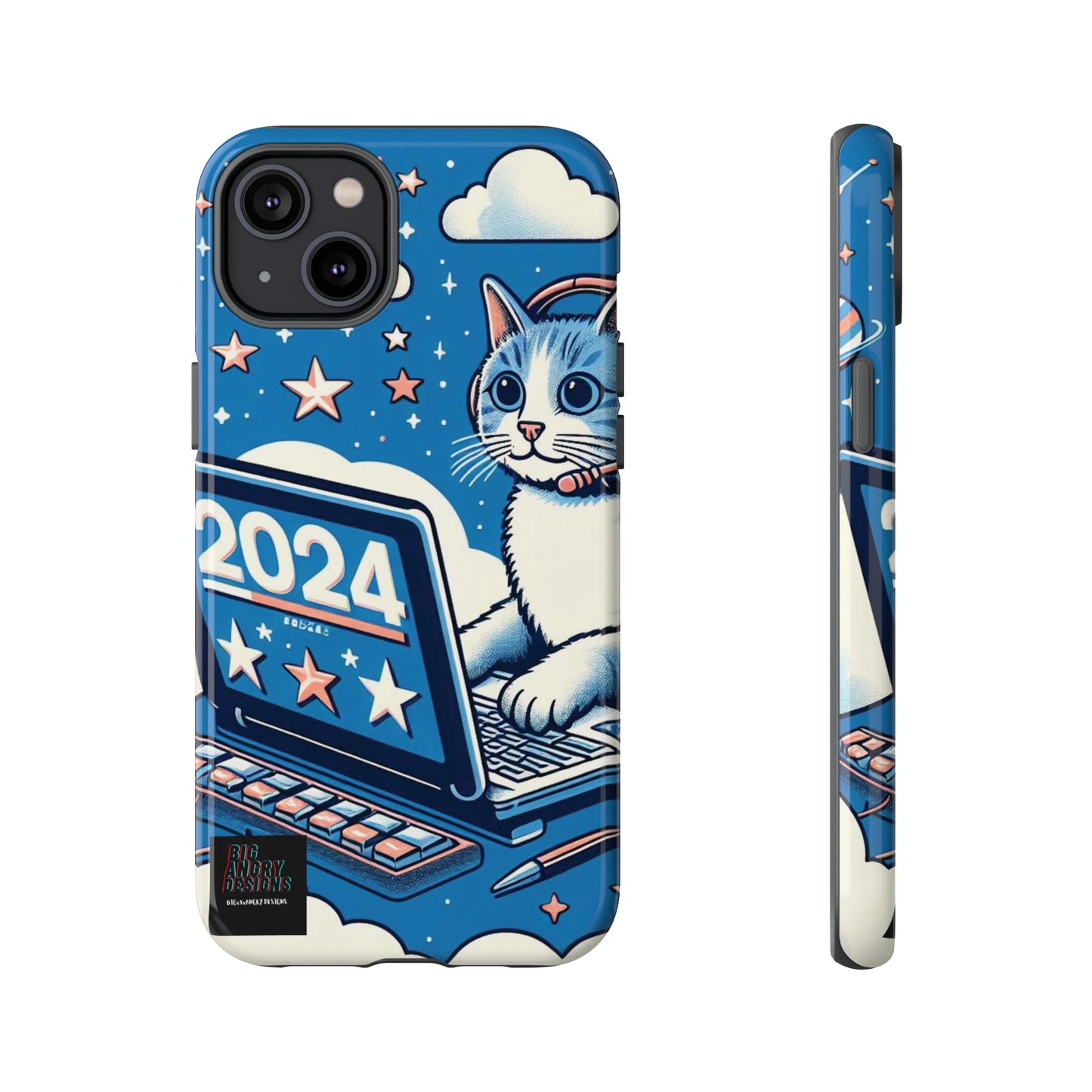 BIGxXxANGRY DESIGNS "2024  Kitty" Protective Phone Case