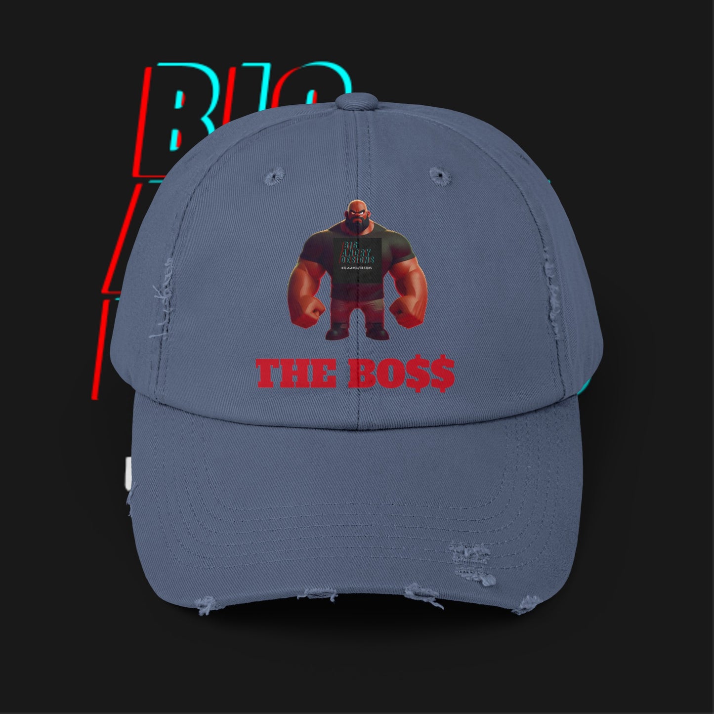 BIGxXxANGRY DESIGNS "THE BO$$" LOGO HAT