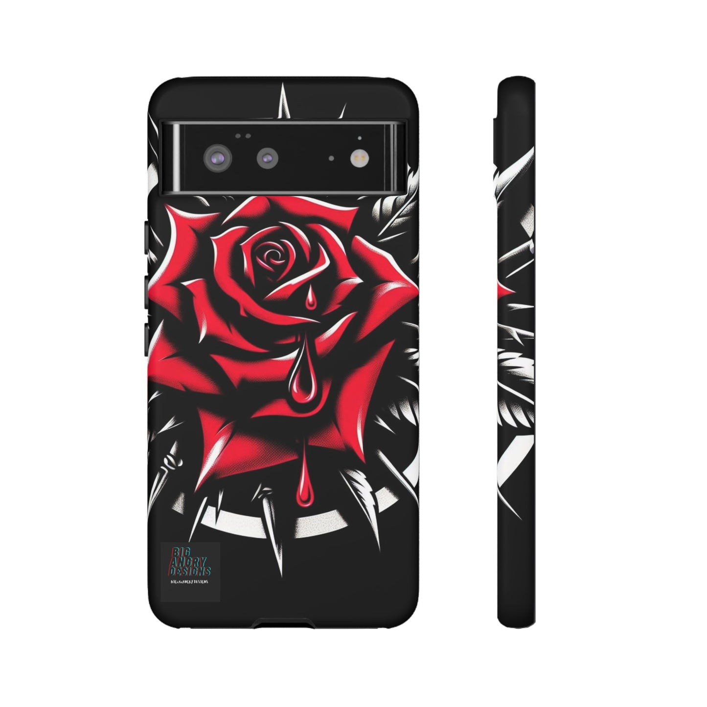 BIGxXxANGRY DESIGNS "Blood Rose" Protective Phone Case