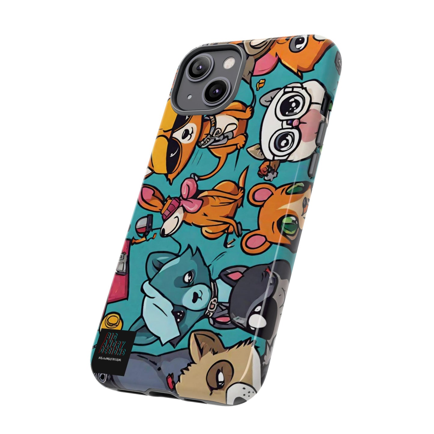 BIGxXxANGRY DESIGNS  "Paw Pals" Protective Phone Case