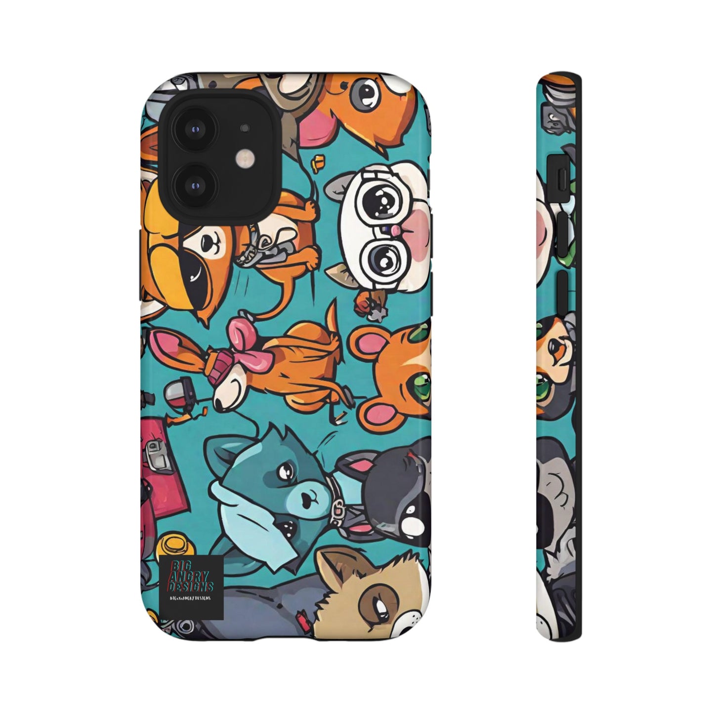 BIGxXxANGRY DESIGNS  "Paw Pals" Protective Phone Case