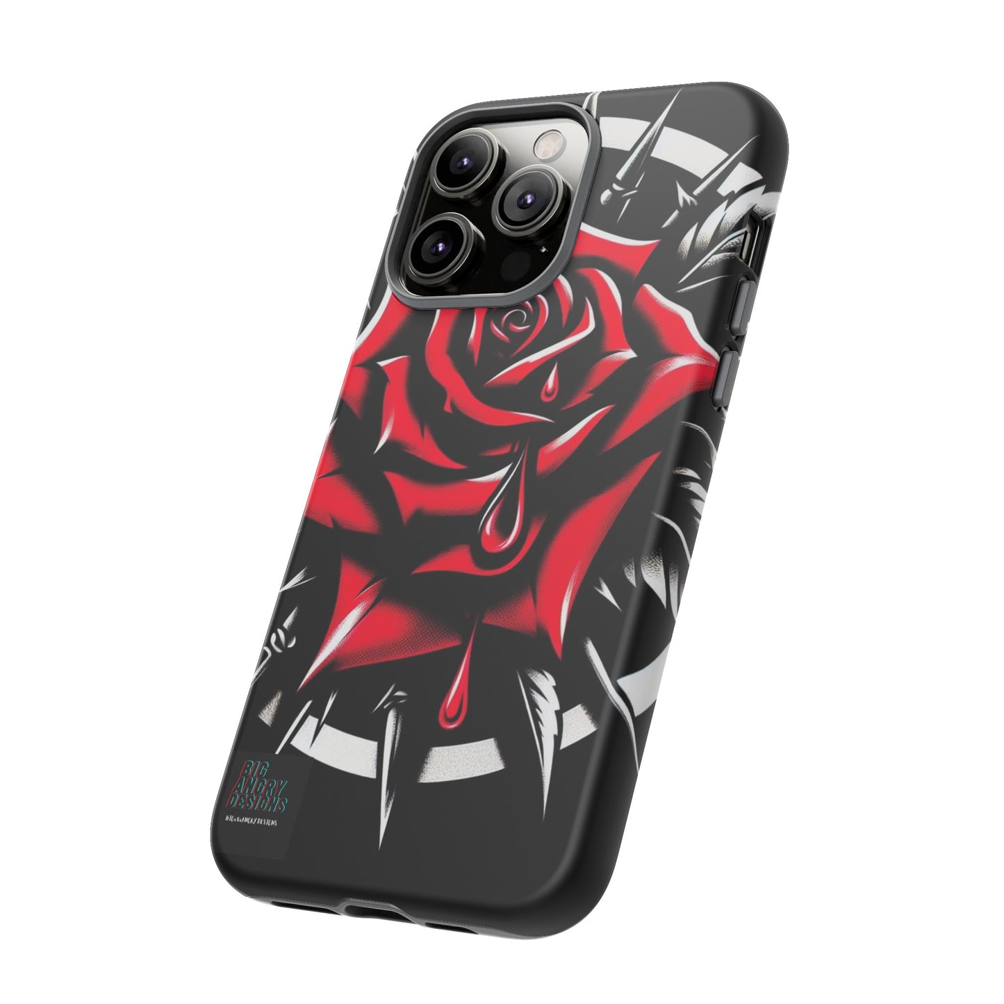 BIGxXxANGRY DESIGNS "Blood Rose" Protective Phone Case