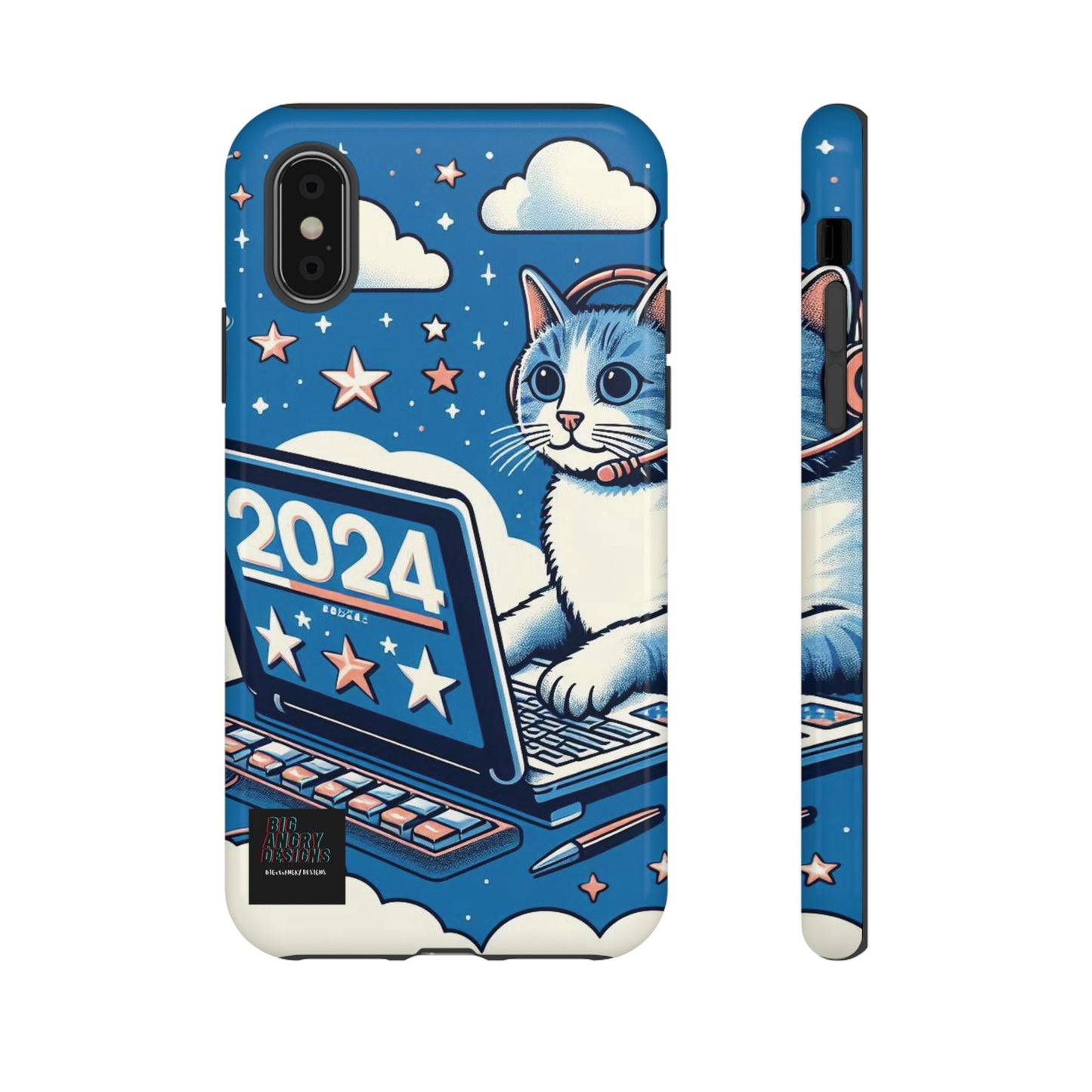 BIGxXxANGRY DESIGNS "2024  Kitty" Protective Phone Case