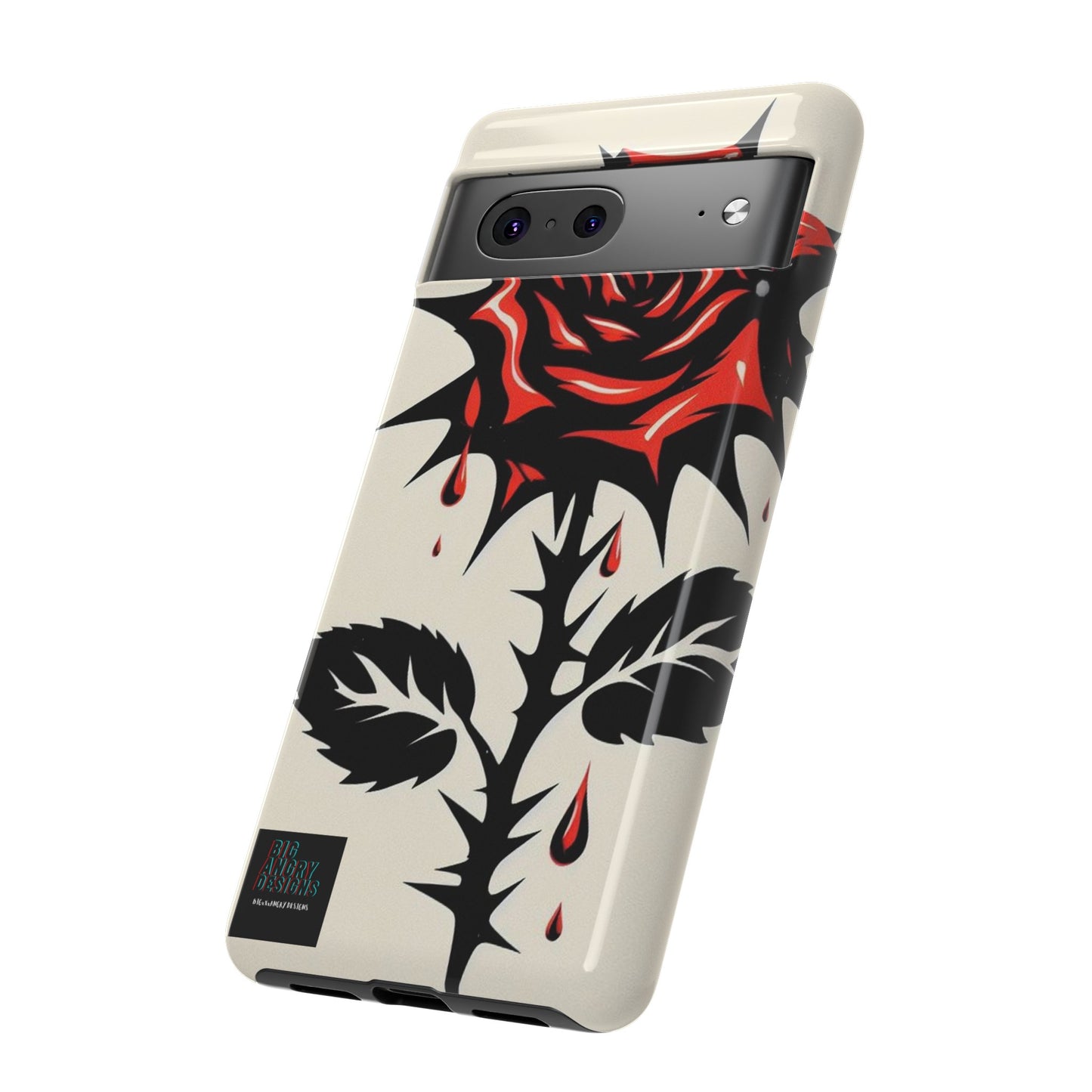 BIGxXxANGRY DESIGNS "KISSED ROSE" Protective Phone Case