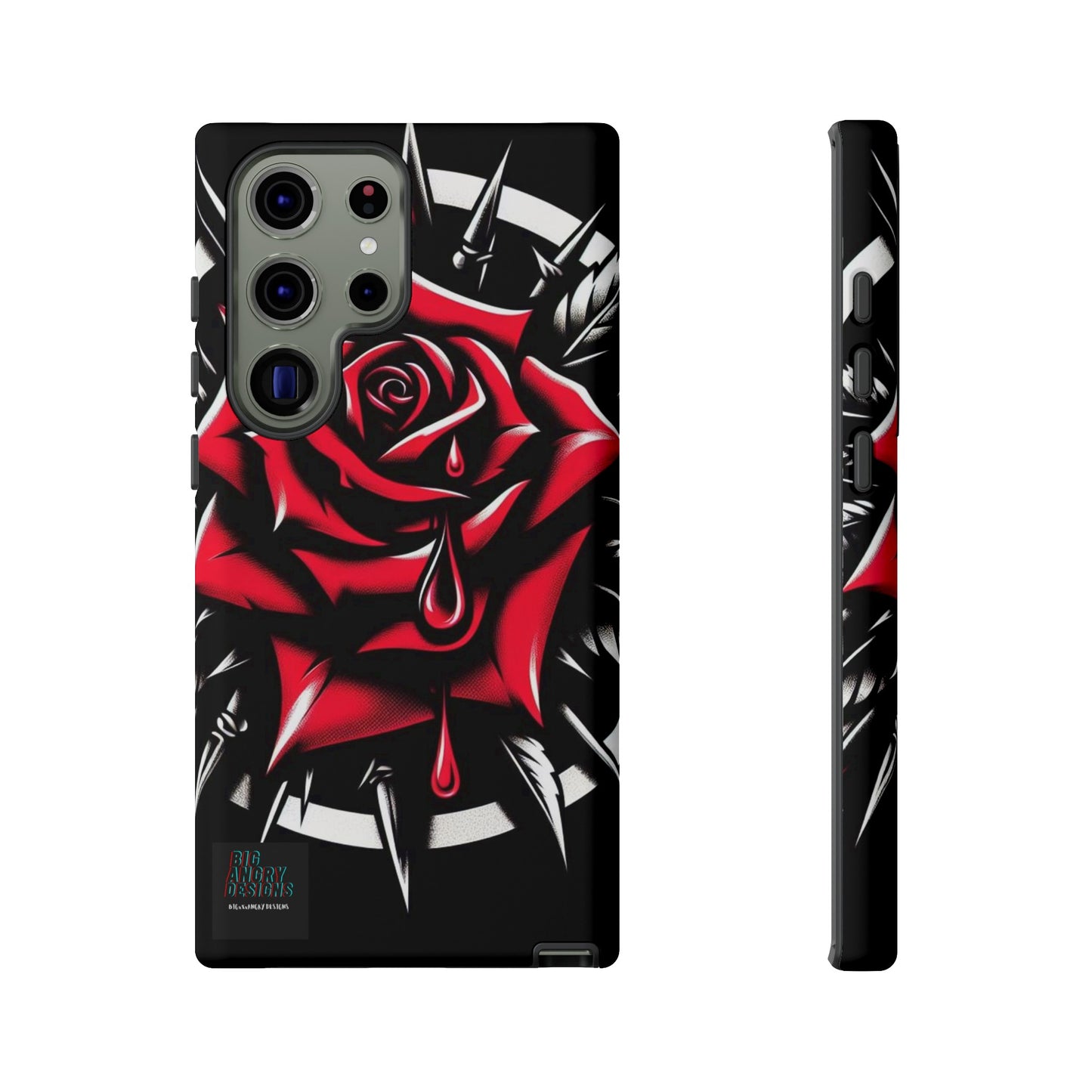 BIGxXxANGRY DESIGNS "Blood Rose" Protective Phone Case