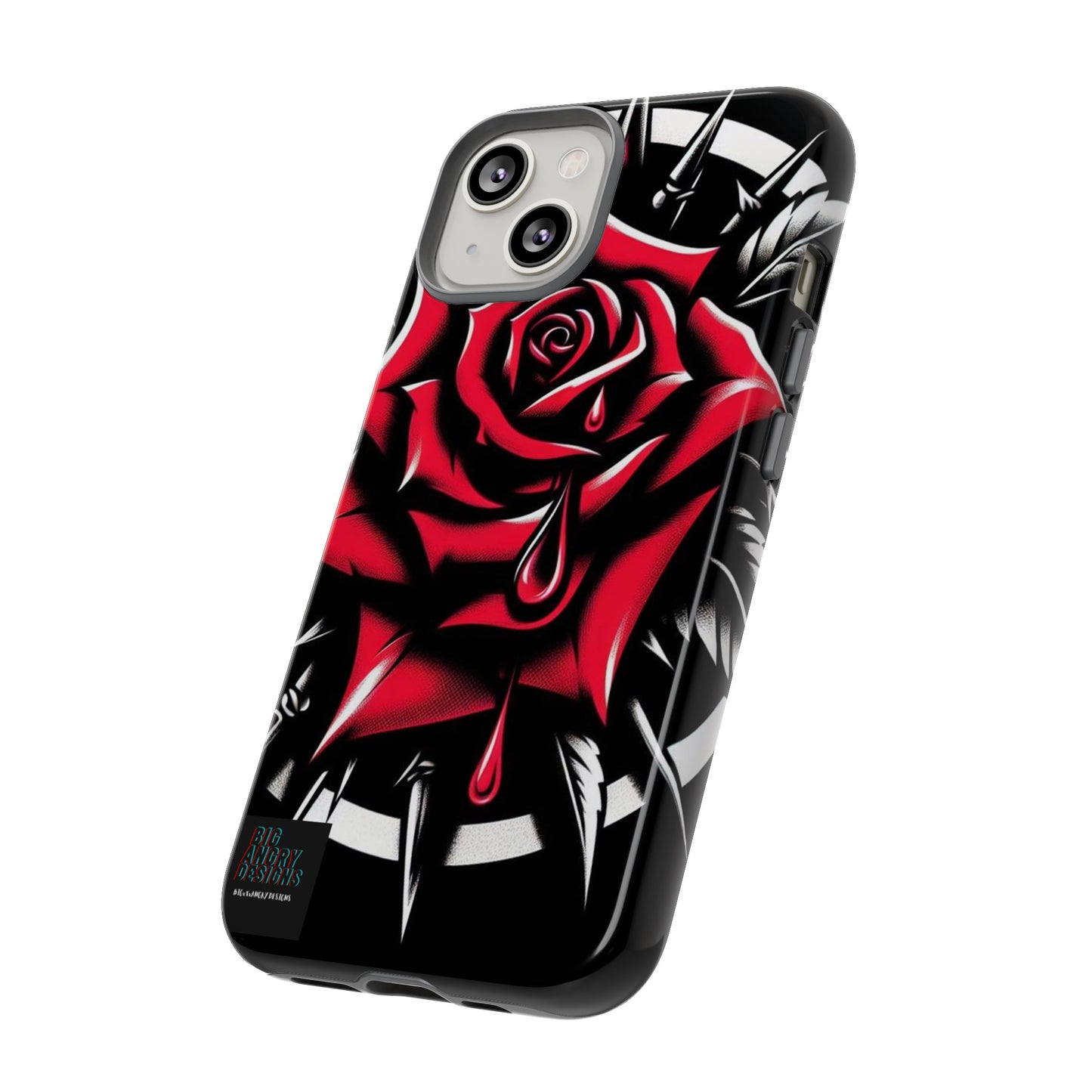 BIGxXxANGRY DESIGNS "Blood Rose" Protective Phone Case