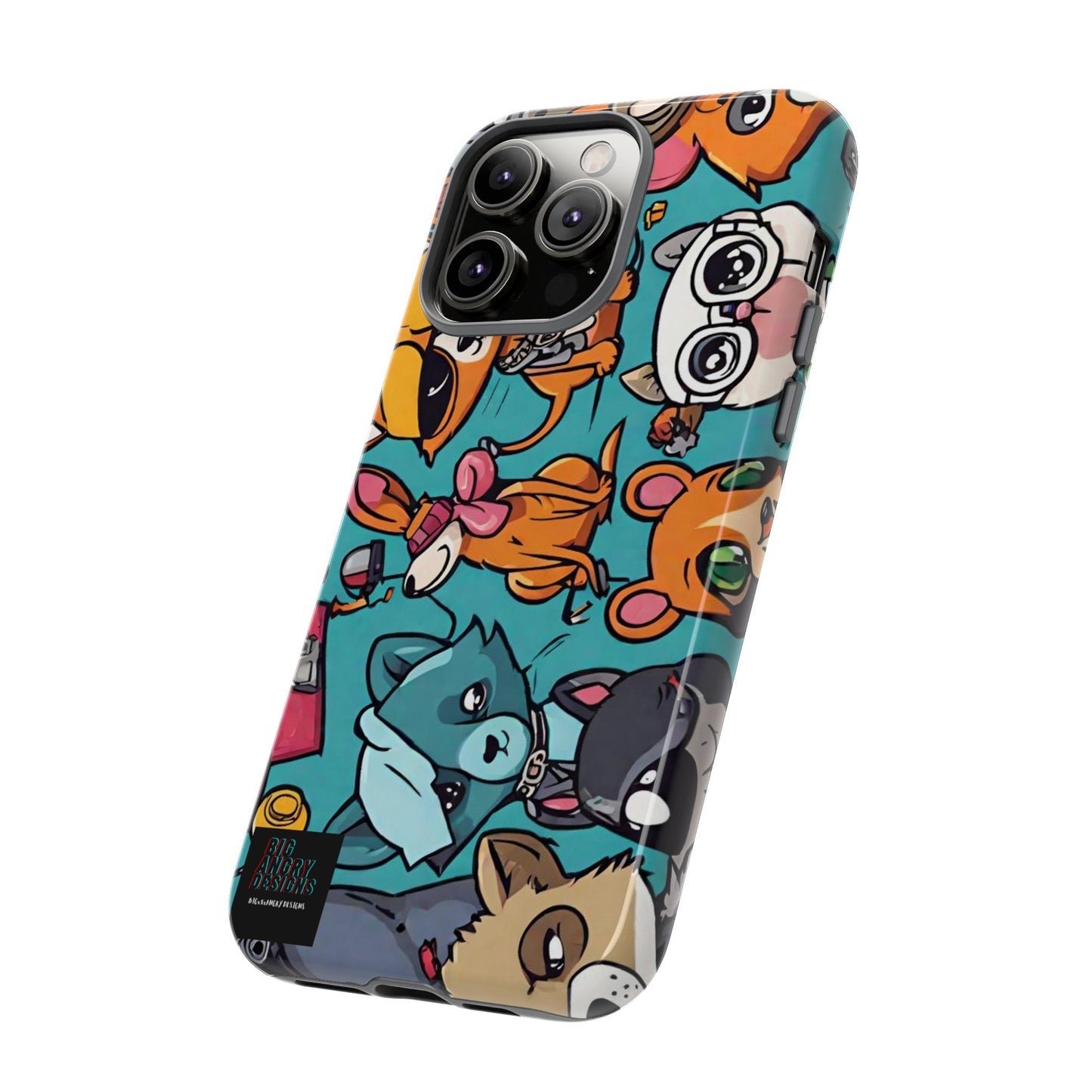 BIGxXxANGRY DESIGNS  "Paw Pals" Protective Phone Case