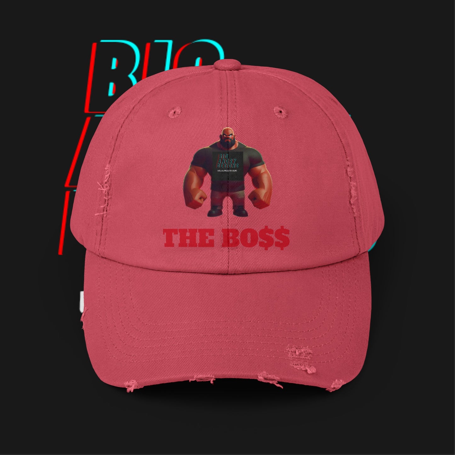 BIGxXxANGRY DESIGNS "THE BO$$" LOGO HAT