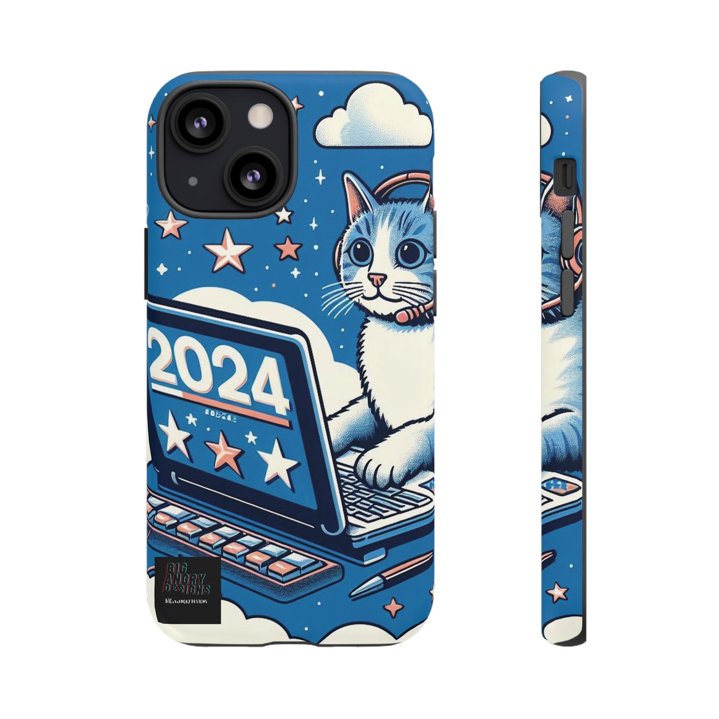 BIGxXxANGRY DESIGNS "2024  Kitty" Protective Phone Case