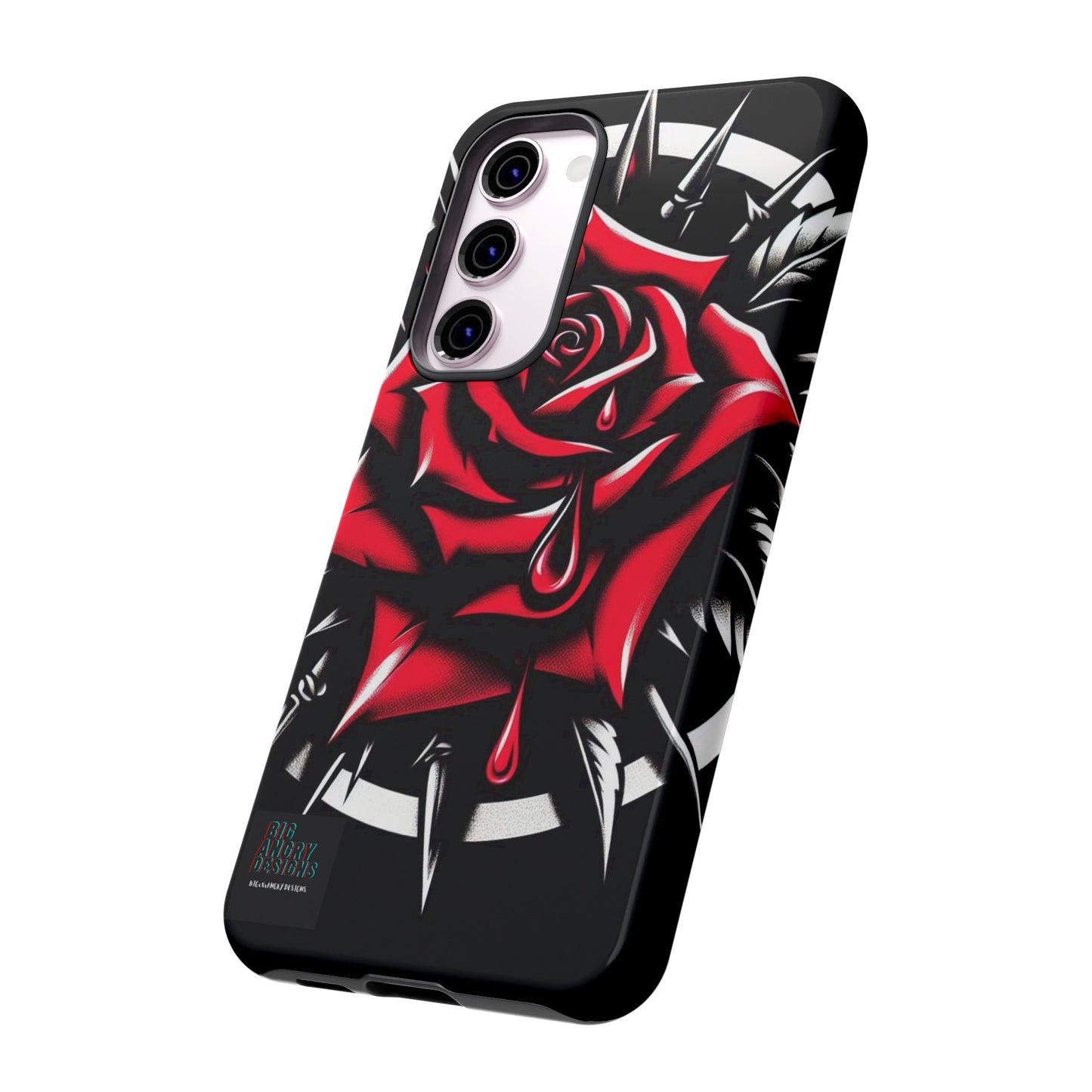 BIGxXxANGRY DESIGNS "Blood Rose" Protective Phone Case