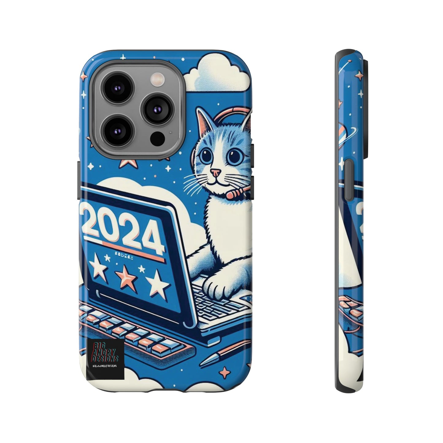 BIGxXxANGRY DESIGNS "2024  Kitty" Protective Phone Case