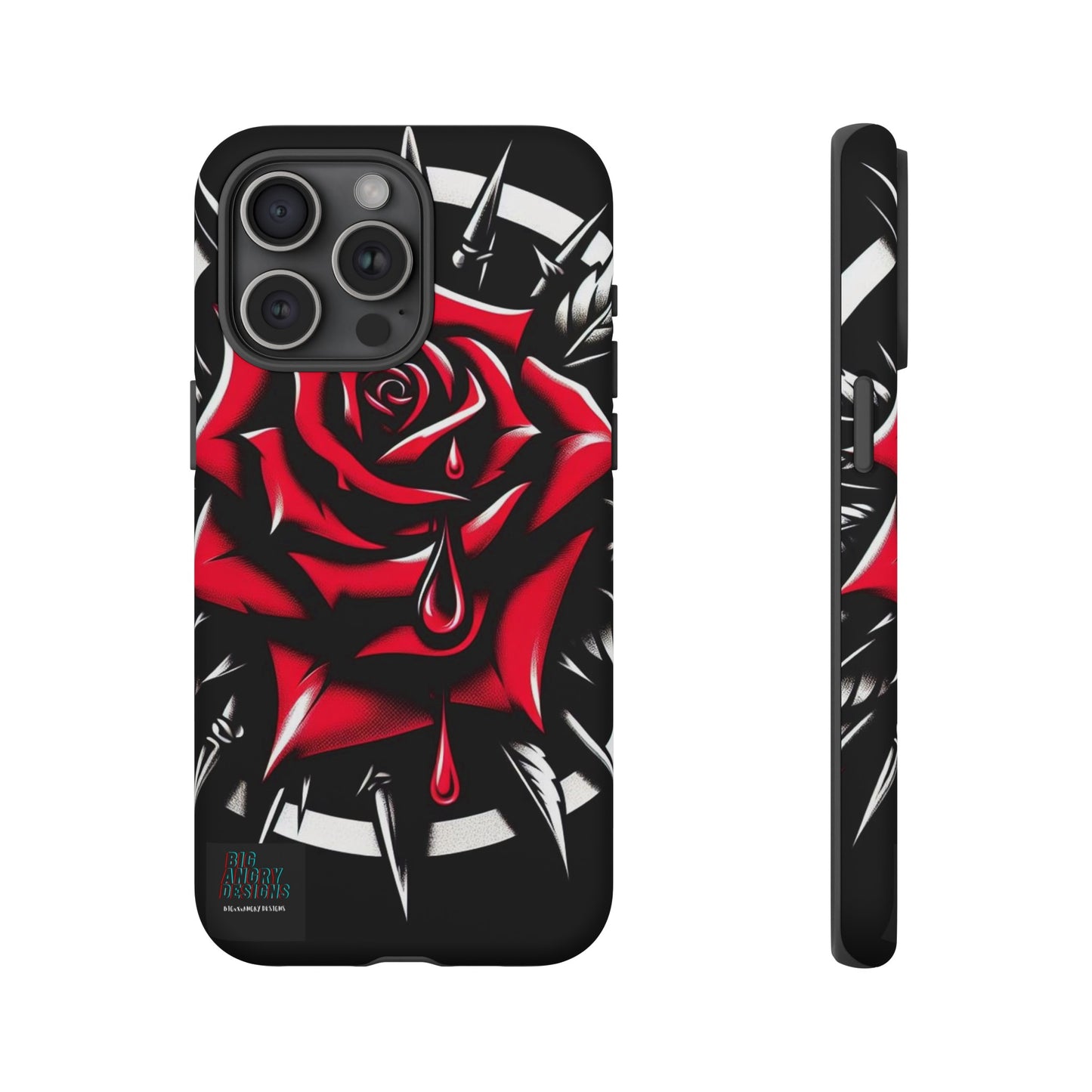 BIGxXxANGRY DESIGNS "Blood Rose" Protective Phone Case