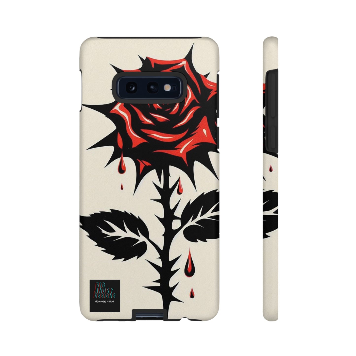 BIGxXxANGRY DESIGNS "KISSED ROSE" Protective Phone Case