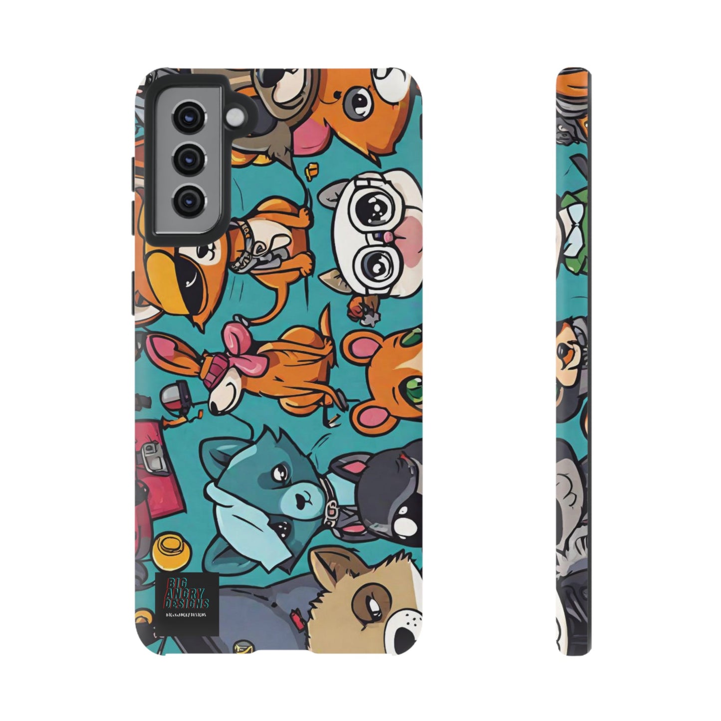 BIGxXxANGRY DESIGNS  "Paw Pals" Protective Phone Case