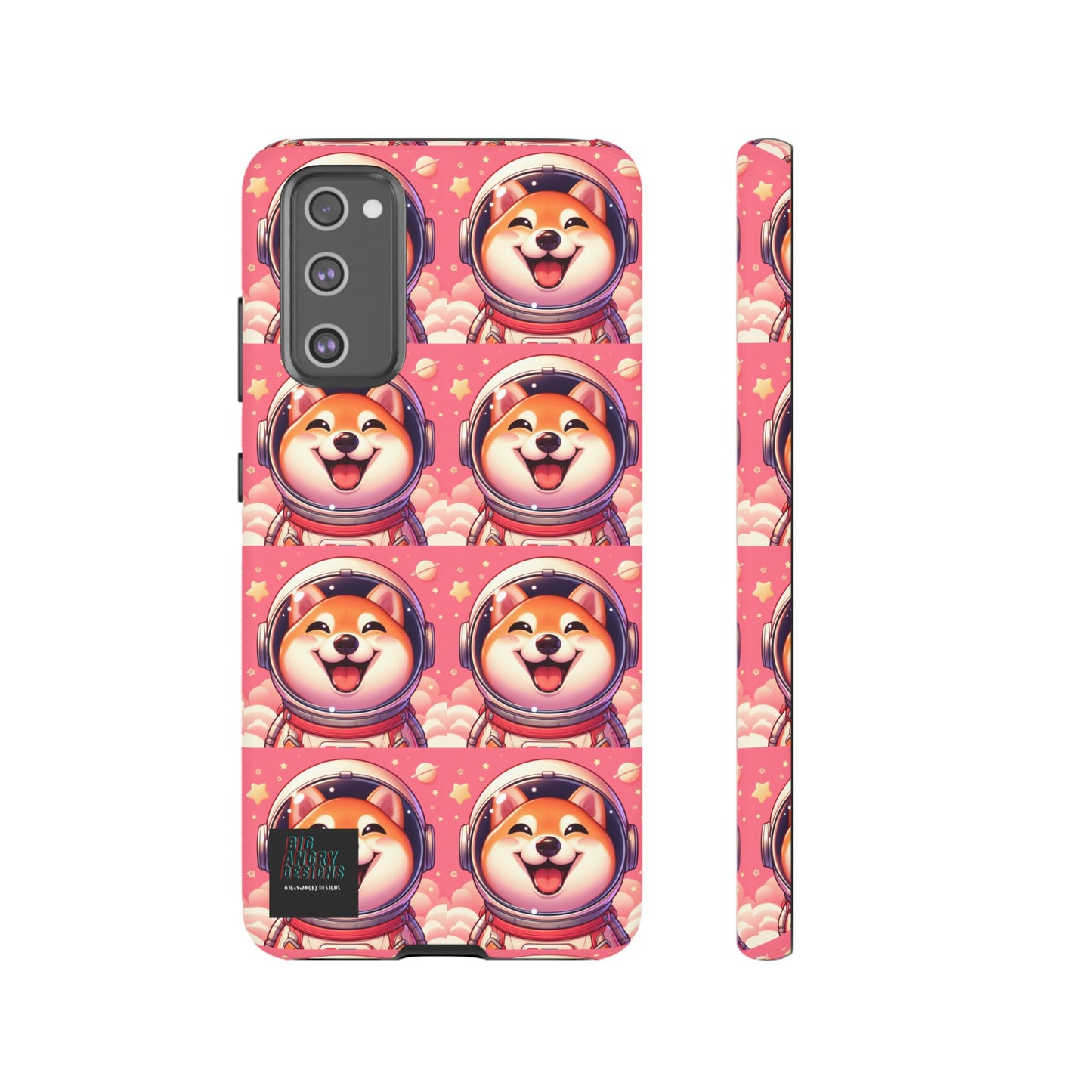 BIGxXxANGRY DESIGNS  Space Pup" Protective Phone Case