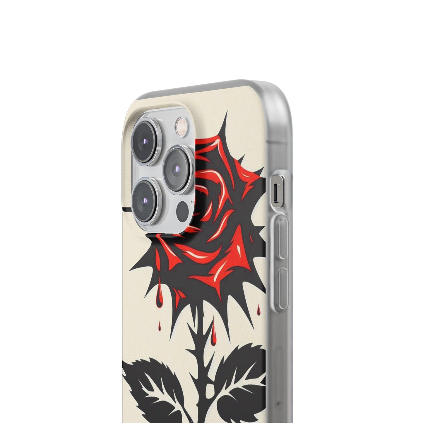 BIGxXxANGRY DESIGNS "KISSED ROSE" Flex Case