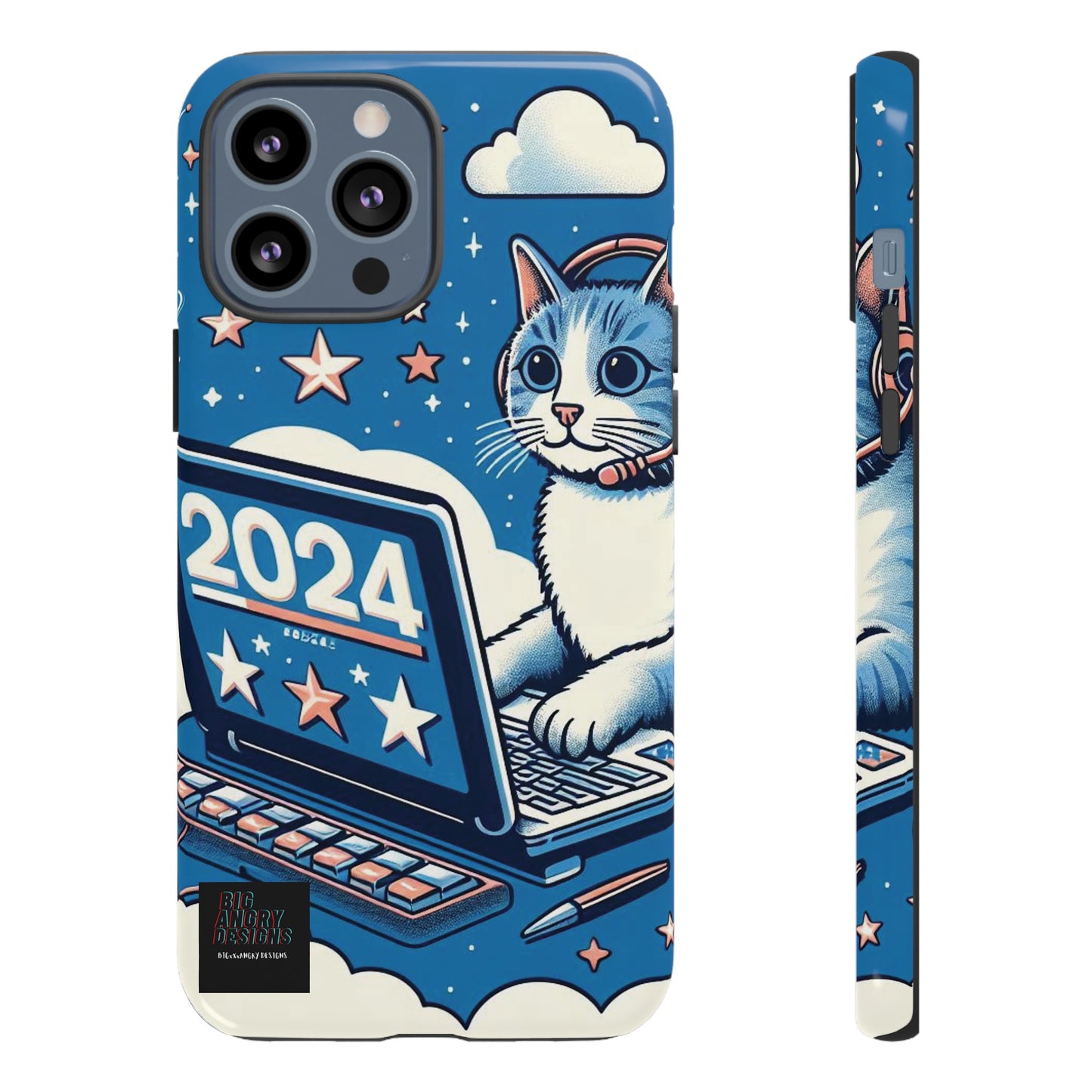 BIGxXxANGRY DESIGNS "2024  Kitty" Protective Phone Case