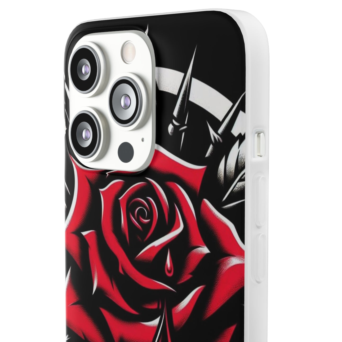 BIGxXxANGRY DESIGNS "Blood Rose" Flex Case