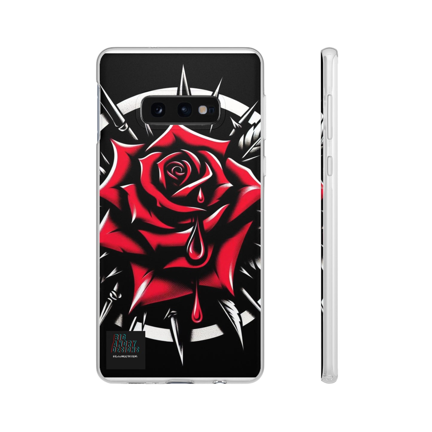 BIGxXxANGRY DESIGNS "Blood Rose" Flex Case